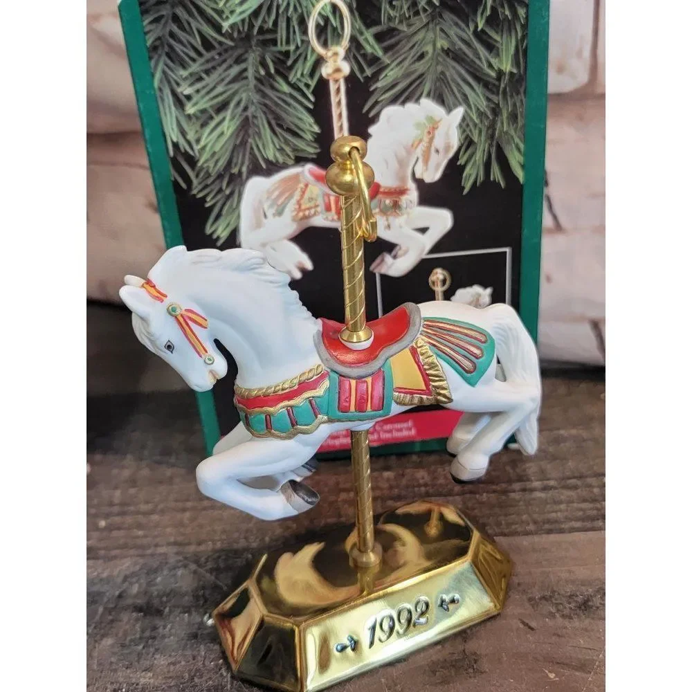 Hallmark Tobin Fraley Carousel 1992‎ ornament Xmas decor